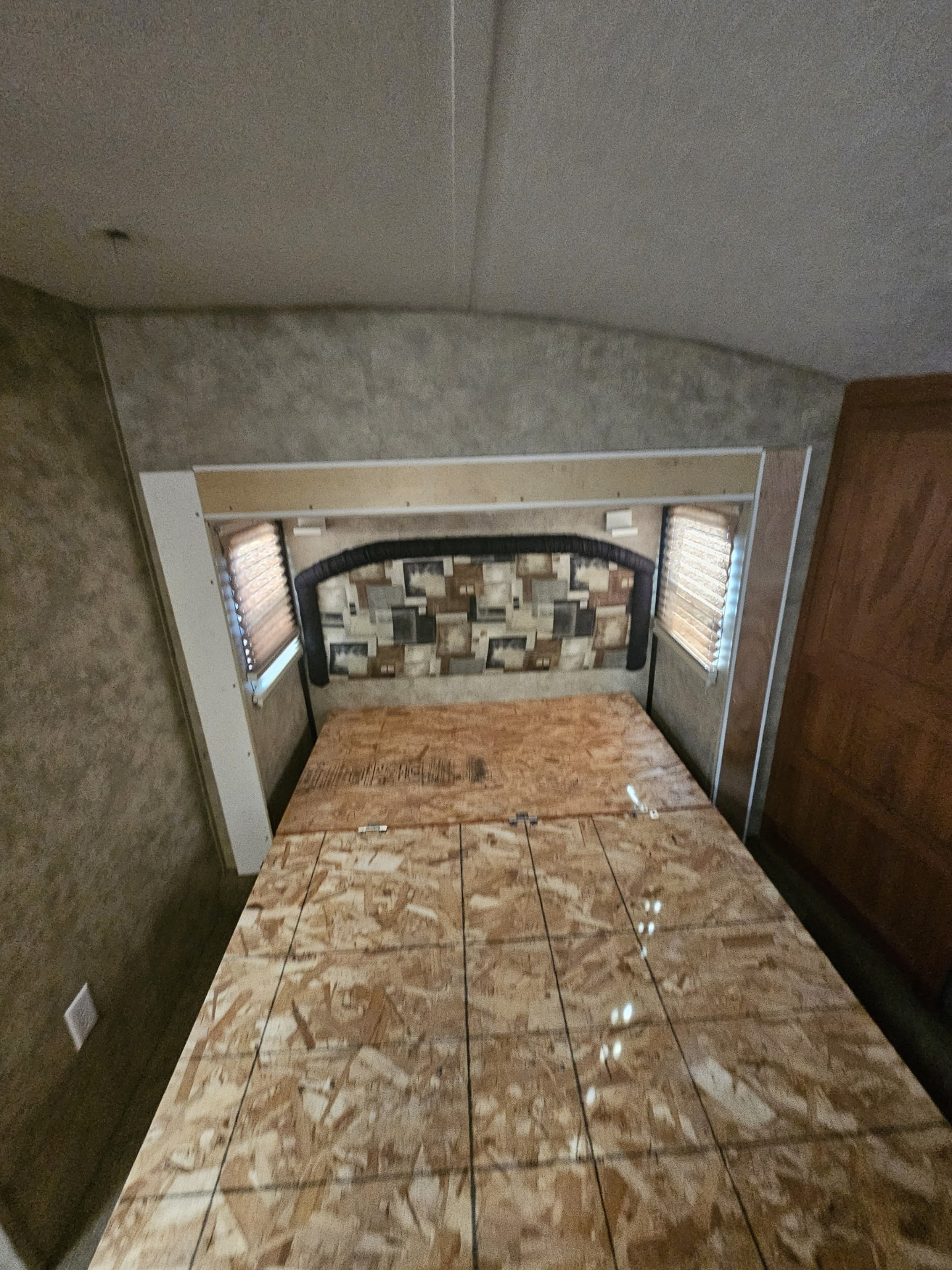 Slide-out floor rebuilt with new decking