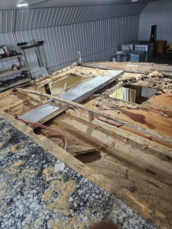 Full Roof Rebuild - Chaparral Fifth Wheel, photo 7 of 23 - RV repair by Camper Care in Roscoe, SD